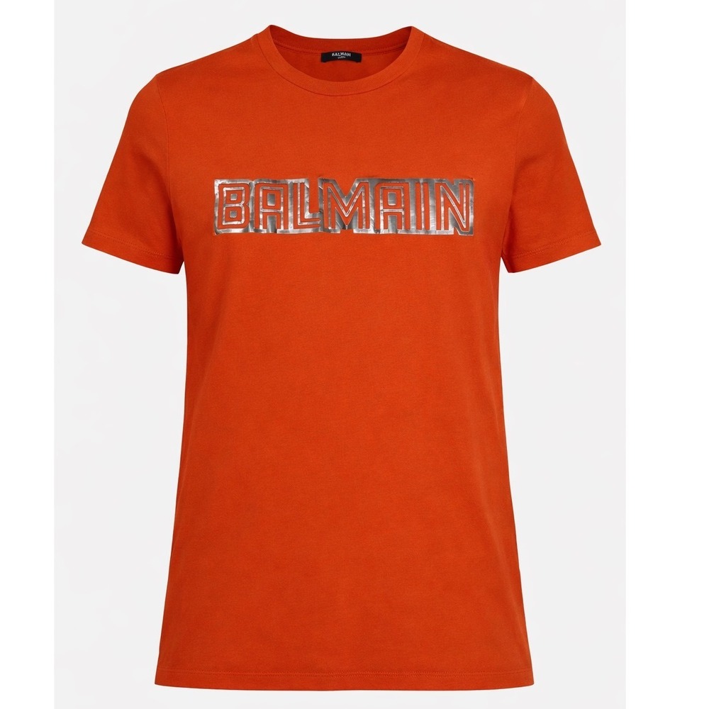 Balmain Paris Metallic Logo Tee XL Luxury Designer Streetwear T Shirt